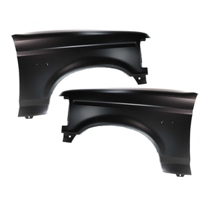 Front Fender Pair/Set for Ford F-Series 1992-1997, Right Passenger and Left Driver, Primed (Ready to Paint) Replacement - Fits F-150, F-250, F-350.