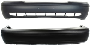 Front and Rear Bumper Cover Set for Ford Crown Victoria 1998-2005, Primed (Ready to Paint) Replacement