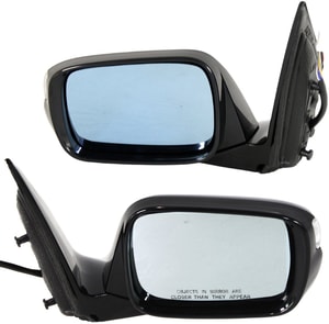 Mirror Pair/Set for Acura MDX 2007-2009, Right Passenger and Left Driver, Power Control, Manual Folding, Heated, Paintable, Without Power Liftgate - Replacement