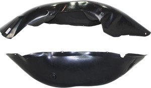 Front Fender Liner Pair/Set for Chevrolet Silverado 1500 (2007-2013), Right Passenger and Left Driver Sides Replacement