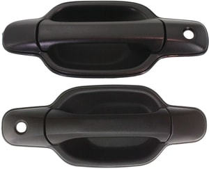 Exterior Door Handle Pair/Set for 2004-2012 Chevrolet Canyon/Colorado, Front Right Passenger & Left Driver, Textured Black Replacement