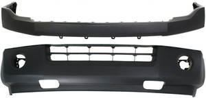 Bumper Cover Set for 2007-2014 Ford Expedition, Set of 2 Front Upper and Lower Covers, Replacement Part