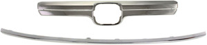 Grille Molding Set for 2007-2009 Honda CR-V EX/EX-L Models, Upper and Lower, Chrome, Built in Japan, Replacement