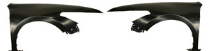 Front Fender Pair/Set for 2008-2012 Honda Accord, Right Passenger and Left Driver, Coupe, Primed (Ready to Paint), Steel Replacement