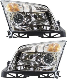 Headlight Assembly for Milan 2006-2009, Right Passenger and Left Driver, Halogen Replacement Pair/Set