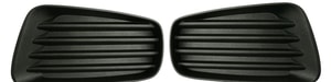 Front Fog Light Cover Pair/Set for Saturn VUE 2006-2007, Right Passenger and Left Driver, Black, Without Fog Light Hole, Replacement