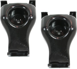 Front Bumper Bracket Support Pair/Set for 2005-2015 Toyota Tacoma, Right Passenger and Left Driver, Plastic, Replacement