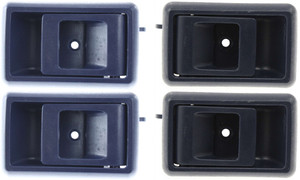 Front and Rear Interior Door Handle Pair/Set for Toyota Corolla 1983-1992, 4Runner 1990-1995, Right Passenger and Left Driver, Blue Replacement