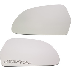 Heated Mirror Glass Pair/Set for Audi A4 (2009) and S5 (2008-2010) with Backing Plate, Right Passenger and Left Driver, without Auto-Dimming, Replacement