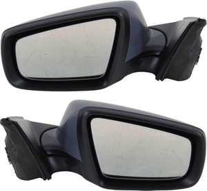 Power Mirror Pair/Set for Buick LaCrosse/Allure (2010-2012), Right Passenger and Left Driver, Non-Folding, Heated, Paintable, w/ Memory, Puddle & Signal Light, CXS/Premium Models Replacement