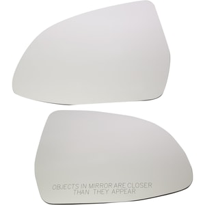 Pair/Set - Heated Mirror Glass for BMW X3 (2015-2017) / X4 (2015-2018), Right Passenger and Left Driver, Without Blind Spot Detection - Replacement Set