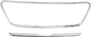 Front Bumper Grille Molding Set for 2005-2006 Honda CR-V, Set of 2, Japan Built, Replacement
