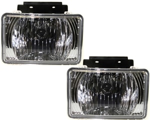Front Fog Light Assembly Pair/Set for Chevrolet Canyon/Colorado 2004-2012, Right Passenger and Left Driver, Replacement