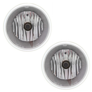Front Fog Light Assembly Pair/Set for 2005-2008 Chrysler 300 & 2008-2009 Caliber, Right Passenger & Left Driver, Excludes Touring Model, Replacement