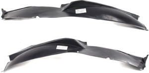 Front Fender Liner Pair/Set for Chevrolet Malibu 1997-2003, Chevrolet Classic 2004-2005, and Oldsmobile Cutlass 1997-1999, Right Passenger & Left Driver Sides, Rear Section, Replacement