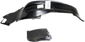 Front Fender Liner Set for Chrysler Sebring Convertible (1996-2000), Left Driver Side Front and Rear Section, Replacement