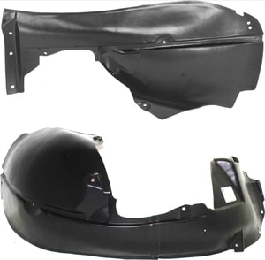 Front Fender Liner Pair/Set for 2001-2006 Sebring, Right Passenger and Left Driver, Rear Section, Convertible, Chrysler Replacement