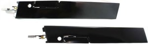 Front Door Handle Pair/Set for 1990-1994 Chevrolet Lumina, Right Passenger and Left Driver Included, Outside, Metal, Black, with Keyhole and Molding, Replacement