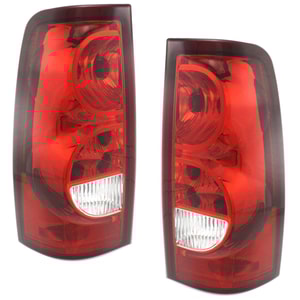 Tail Light Assembly for 2003 Chevrolet Silverado 1500/2500, Fleetside, Right Passenger and Left Driver Replacement Pair/Set
