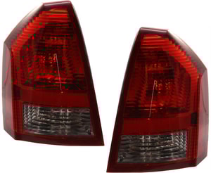 Tail Light Assembly Pair/Set for Chrysler 300 2005-2007, Right Passenger and Left Driver, Compatible with 2.7L/3.5L Engine - Replacement