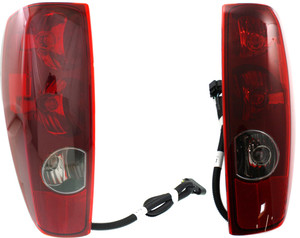 Tail Light Assembly Pair/Set for 2004-2012 Chevrolet Colorado/GMC Canyon, Right Passenger and Left Driver Side Replacement