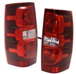 Tail Light Assembly Pair/Set for Chevrolet Suburban/Tahoe 2007-2014, Right Passenger and Left Driver, Excludes Hybrid Model, Replacement