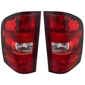 Tail Light Assembly for 2007-2014 Silverado/Sierra, Right Passenger and Left Driver, Halogen, Excludes 2007 Classic, Replacement Pair/Set