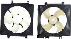 Radiator Fan Assembly Pair/Set for Subaru Legacy/Outback 2005-2014, Right Passenger & Left Driver, 4 Cylinder, without Turbo - Replacement