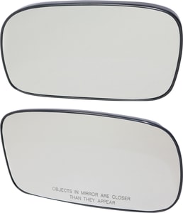 Pair/Set - Mirror Glass for Chrysler Pacifica 2006-2008, Right Passenger and Left Driver, Heated, with Backing Plate, Replacement Set
