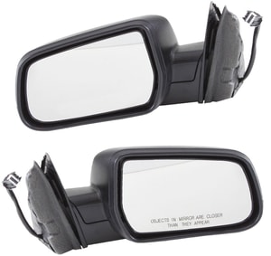 Power Mirror Pair/Set for Chevrolet Equinox/Terrain 2010-2017, Right Passenger and Left Driver, Manual Folding, Non-Heated, Textured, without Blind Spot Glass & Memory Feature, Replacement