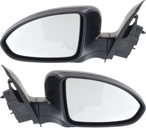Mirror Pair/Set for Chevrolet Cruze 2011-2015 and Cruze Limited 2016, Right Passenger and Left Driver, Power Adjustable, Manual Folding, Heated, Paintable Replacement