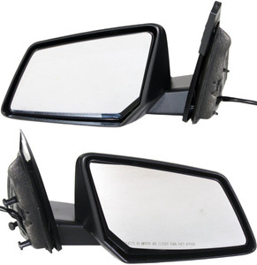 Mirror Pair/Set for GMC Acadia/Acadia Limited 2009-2017, Right Passenger and Left Driver, Power Adjustment, Manual Folding, Non-Heated, Textured, without Signal Light, Replacement