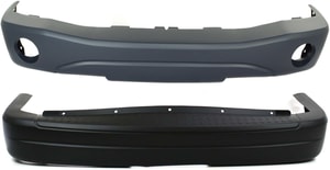 Front and Rear Bumper Cover Set for 2004-2006 Dodge Durango, Primed (Ready to Paint) Replacement