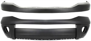 Front Bumper Cover Set for Dodge Full Size Pickup 2006-2009, Upper and Lower, Textured Top, Primed (Ready to Paint) Bottom Replacement