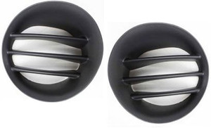 Pair/Set - Fog Light Cover for Dodge Full Size P/U 2002-2009, Right Passenger and Left Driver, Primed (Ready to Paint) - Replacement Set