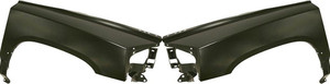 Front Fender Pair/Set for 2008-2011 Dodge Dakota, Right Passenger and Left Driver, Primed (Ready to Paint) Replacement