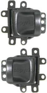 Front Interior Door Handle Pair/Set for 1995-1999 Neon, Right Passenger and Left Driver, Textured Black Plastic Replacement