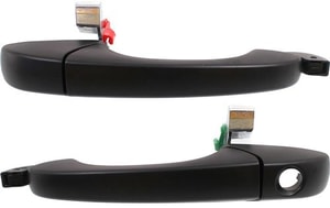 Front Exterior Door Handle Pair/Set for Dodge Magnum 2005-2008 / Chrysler 300 2005-2010, Right Passenger and Left Driver, Plastic, Smooth Primed (Ready to Paint) Replacement