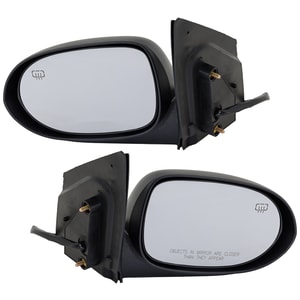 Caliber 10-12 Mirror Pair/Set for Dodge Caliber 2010-2012, Right Passenger and Left Driver, Power Operated, Non-Folding, Heated, Textured Replacement