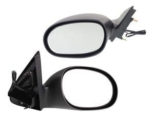 Mirror Pair/Set for Chrysler Concorde/Intrepid 1998-2004, Right Passenger and Left Driver Side, Power Adjustment, Non-Folding, Non-Heated, Textured Finish, w/o Memory, Replacement