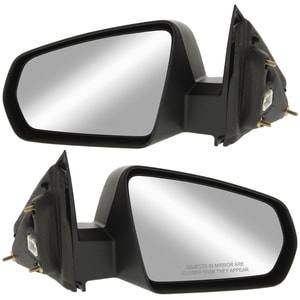 Mirror Pair/Set for 2008-2014 Avenger, Power, Non-Folding, Non-Heated, Paintable, Right Passenger and Left Driver, Dodge Replacement
