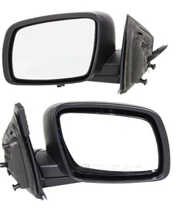 Power Heated Mirror Pair/Set for Dodge Journey SE Model 2009-2015, Manual Folding, Textured, without Memory, Right Passenger and Left Driver, Replacement