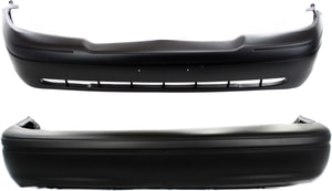 Front and Rear Bumper Cover Set for Ford Crown Victoria 1998-2005, Primed (Ready to Paint) Replacement