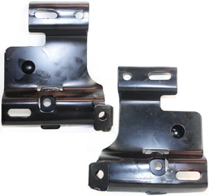 Front Bumper Bracket Pair/Set for Ford Ranger, 2001-2005, Right Passenger and Left Driver Bracket Reinforcement, Exc. STX Model, Replacement