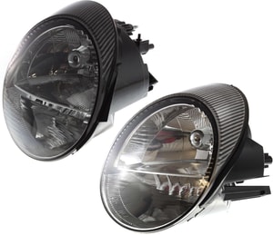 Headlight Pair/Set for 2002-2005 Ford Thunderbird, Right Passenger and Left Driver Side, Halogen, Without Bulbs - Replacement
