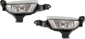 Front Fog Light Assembly for Ford Five Hundred 2005-2007, Right Passenger and Left Driver, Replacement Pair/Set