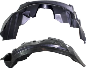 Front Fender Liner Pair/Set for 2003-2011 Ford Crown Victoria, Right Passenger and Left Driver Sides Replacement
