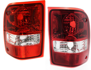 Tail Light Pair/Set for 2009 Ford Ranger, Right Passenger and Left Driver, Lens and Housing Replacement
