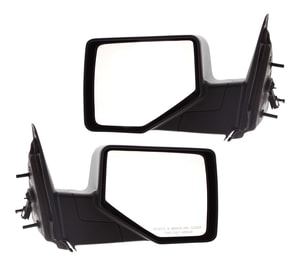 Power Mirror Pair/Set for 2006-2011 Ford Ranger, Right Passenger and Left Driver, Manual Folding, Non-Heated, Textured, Replacement