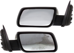 Power Heated Manual Folding Mirror Pair/Set for Flex 2009-2012, Right Passenger and Left Driver, Paintable Without Memory and Puddle Light - Replacement